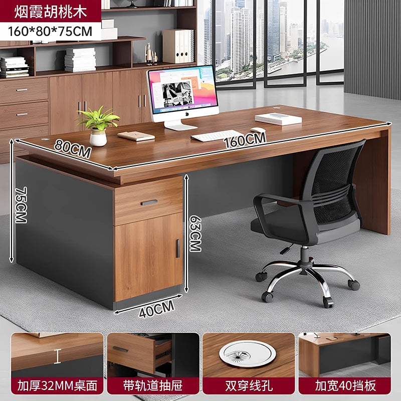 Cabinet Aesthetic Modern Desk Black Unique Gaming Computer Office Desk Design Writing Biurka Komputerowe Home Accessories