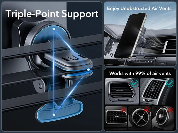 ESR for MagSafe Car Mount Charger 15W Dashboard Magnetic Wireless Car Charger for iPhone 17/16/15/14/13/12 Car Accessory