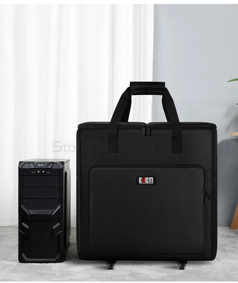 Desktop Gaming Computer PC Carrying Case Travel Storage Carrying BagComputer Main Processor Case and Monitor