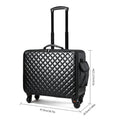 Travel Makeup Artist Bag Luggage Cosmetic Brush Storage with Wheels Beauty Tool Organizer Rolling Suitcase for Artists