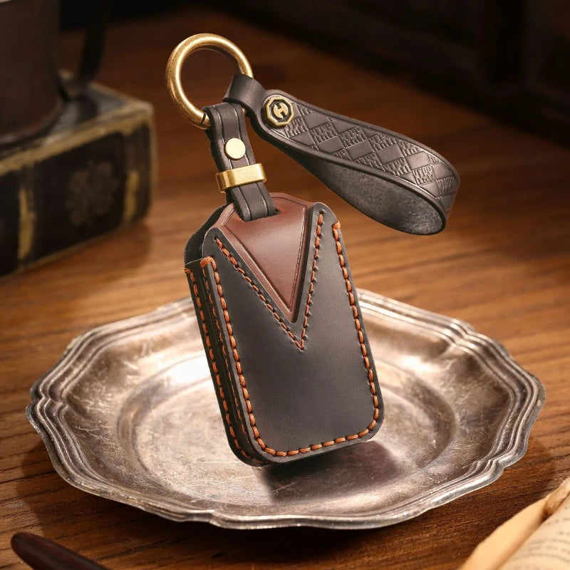 For Geely ZEEKR 9X 2025 2026 Key Fob Cover Full Coverage Car Key Case Protective Case Shell Car Keychain Interior Accessories