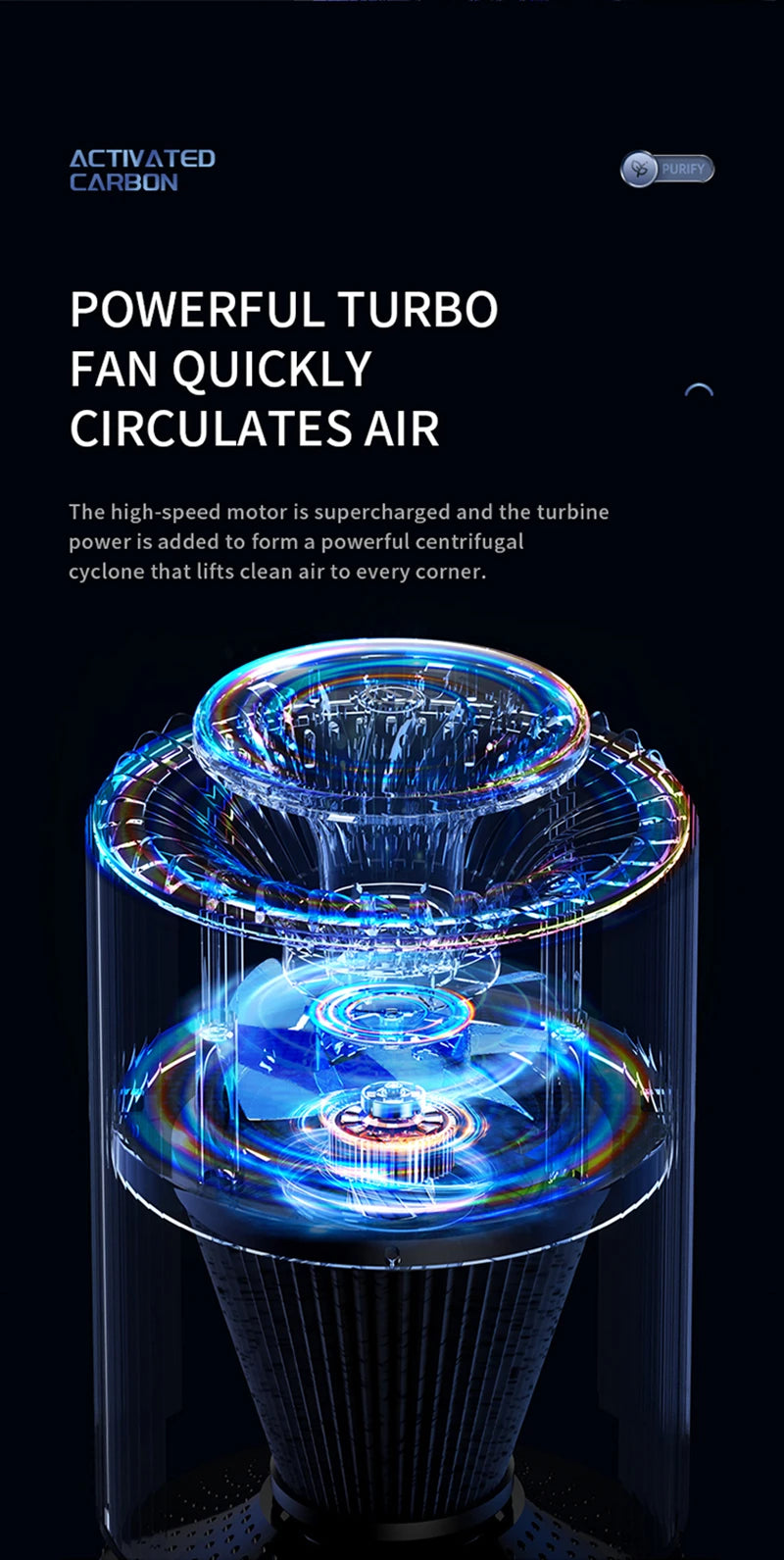 New Air Purifier For Removing Second-hand Smoke Mother And Baby Grade Pet Air Purifier Small Appliances Activated Carbon Filter