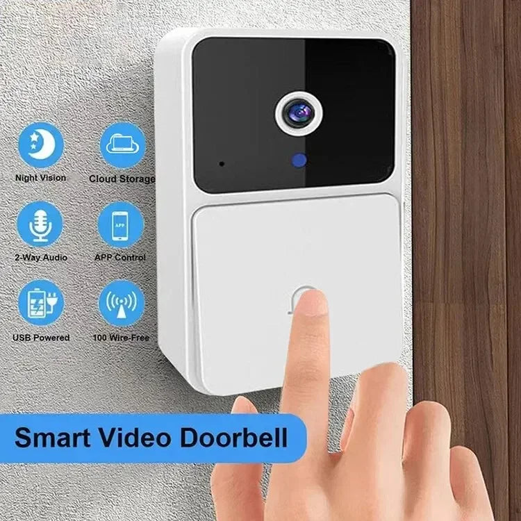 WIFI Video Doorbell Camera Smart Home Security Wireless Night Vision HD Door Bell Two Way Intercom Voice Change For Home