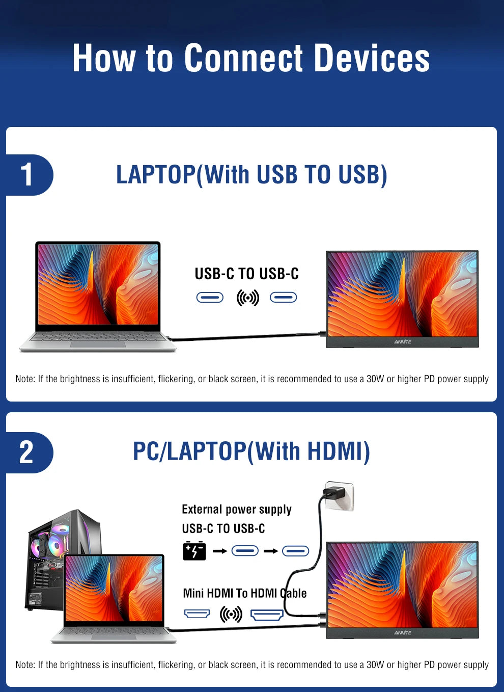 16 inch Touch Screen Portable Monitor 16:10 IPS Extended Display for Laptop with Bracket For xbox raspberry Pi