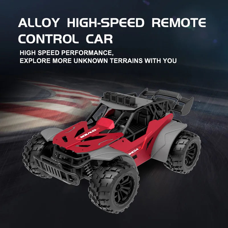 2.4G High Speed RC Racing Car 20KM/H Off Road Truck With LED Light Simulation Climbing Remote Control Vehicle Electric Kids Toys