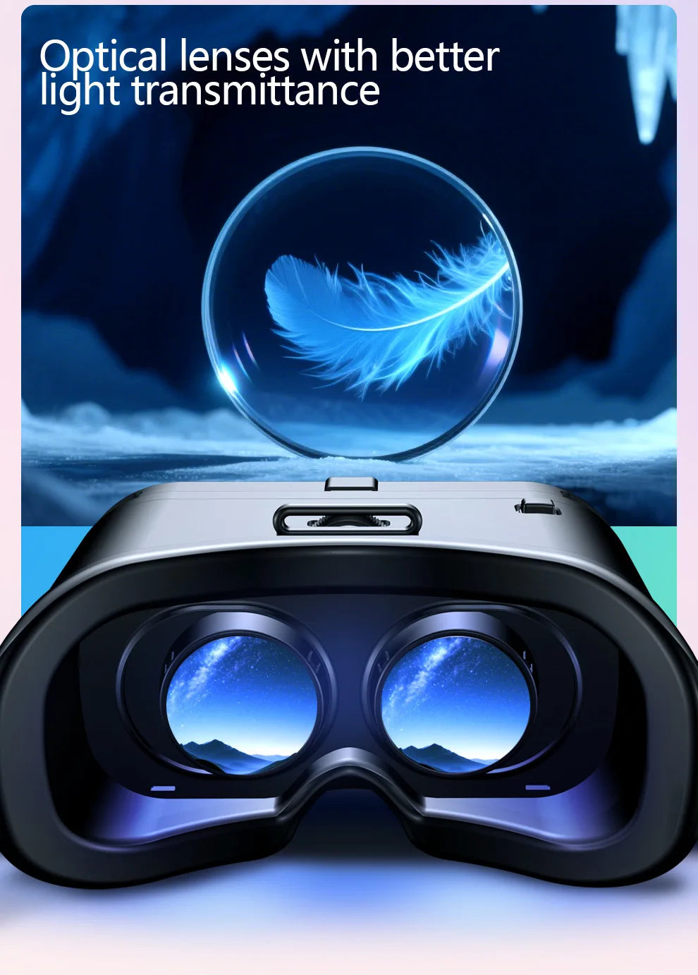 Virtual Reality 3D Glasses VR Devices Headset Helmet Lenses For iPhone Android Smartphone Mobile Viar Video Game VR All-In-One