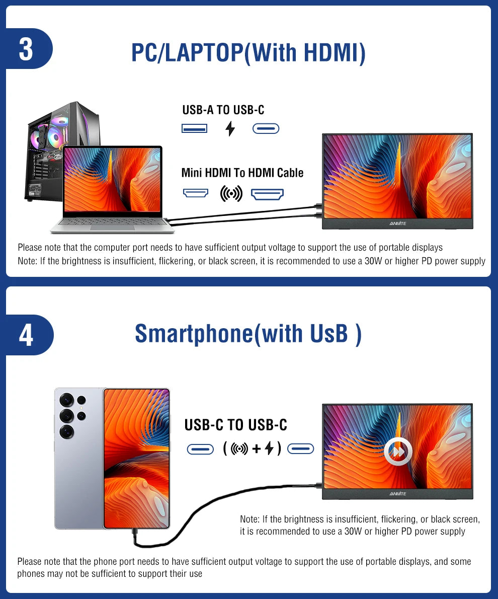 16 inch Touch Screen Portable Monitor 16:10 IPS Extended Display for Laptop with Bracket For xbox raspberry Pi