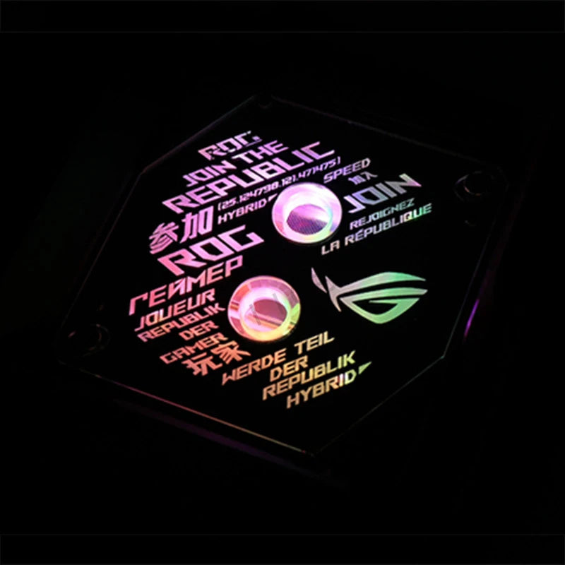Mirror CPU Water Block 1700 Surface ROG 5V MB RGB SYNC Watercooler LGA1700 AM4 AM5 Platform Customized Available