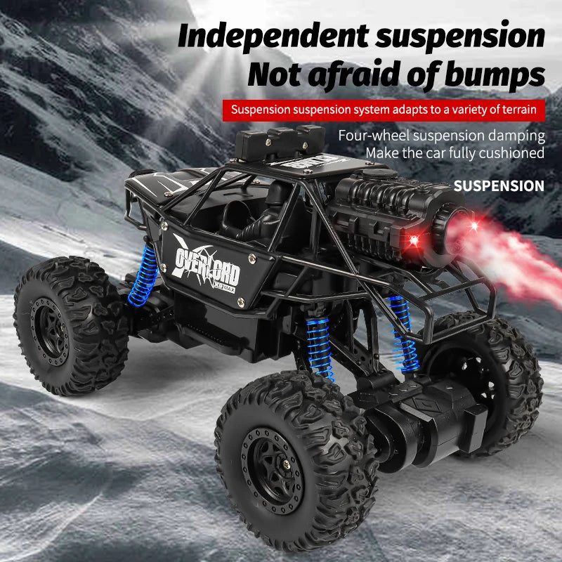 2025 NEW Remote Control Car 1:18 Off Road RC Buggy Truck with LED Lights for Kids Boy Girl Toy Gift Indoor Outdoor Racing Drifts