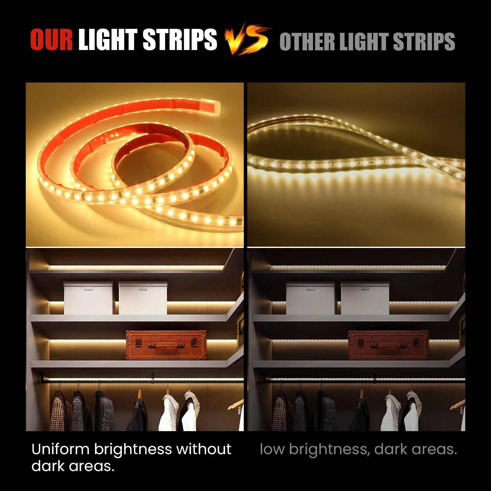 220V LED Strip Light 0.5m 5m 10m 20m 25m 30m 40m 2835 120LEDs Flexible LED Tape with Adhesive Tape Waterproof Ribbon Light