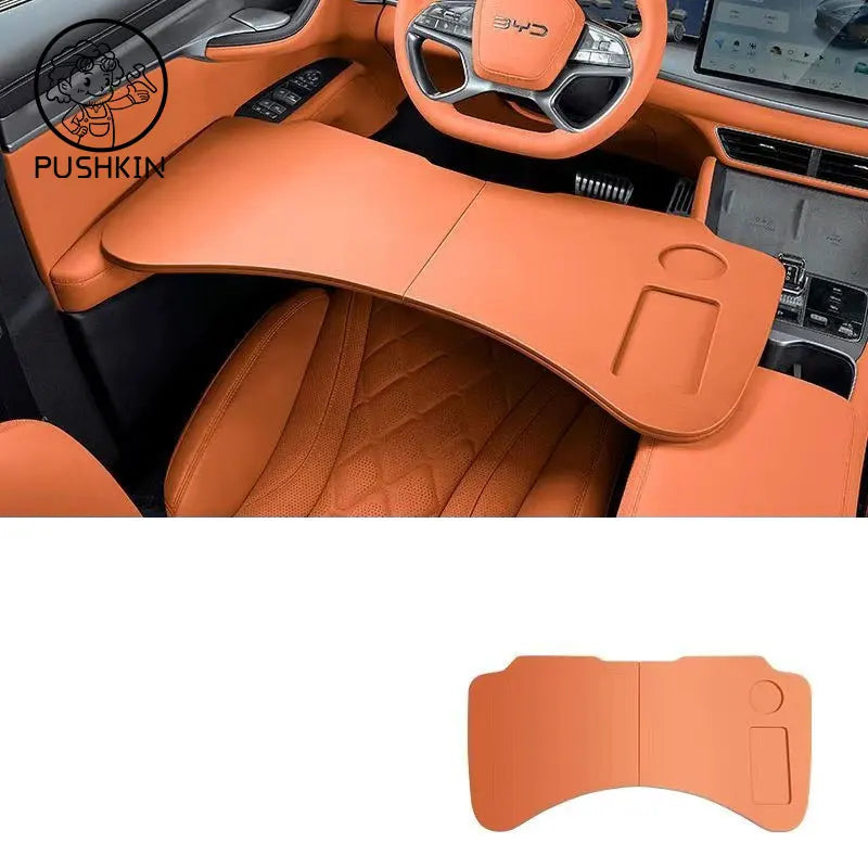 For BYD Sealion 07 EV Car Mounted Desktop Computer Dining Table Multifunctional Co Driver's Desk Interior Supplies Modification