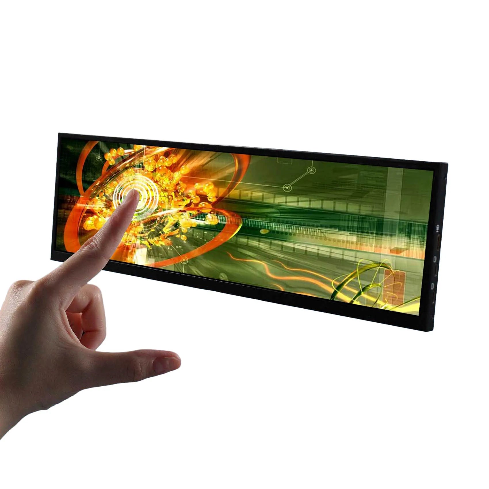 14.5inch 2560x720 2K IPS Touch LCD Monitor ,Type C HD-MI Video Input With Metal Shell