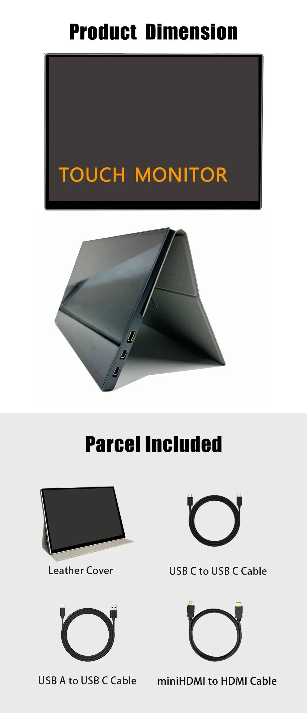 10.1/10.5Inch Portable Monitor HDMI-Compatible Laptop second screen Gaming Extended Display For Switch/PS4/Xbox/ZGYNK