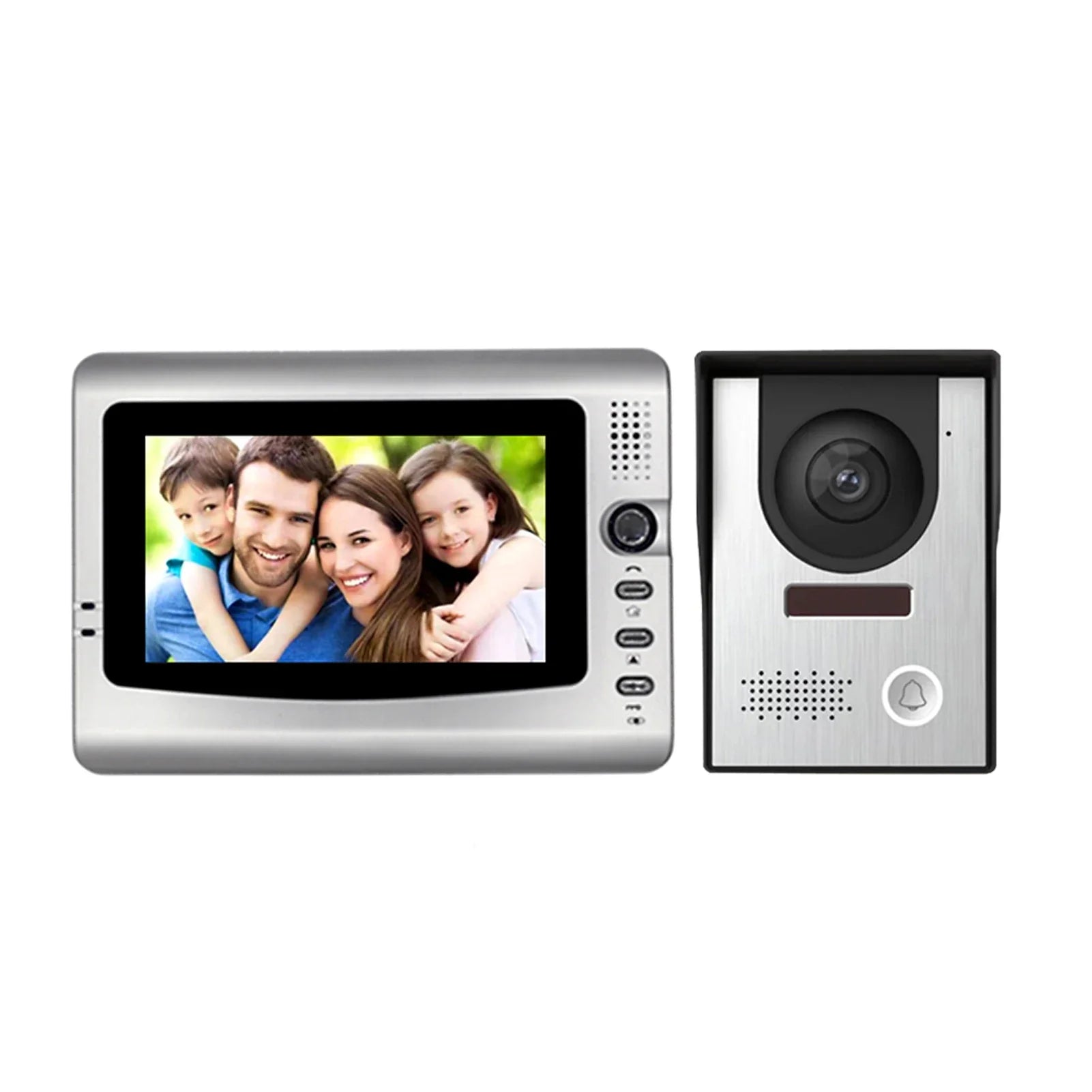 7”Smart Video Wired Video Door Phone System Visual Intercom Doorbell Indoor Monitor and Outdoor Camera support Unlock Infrared