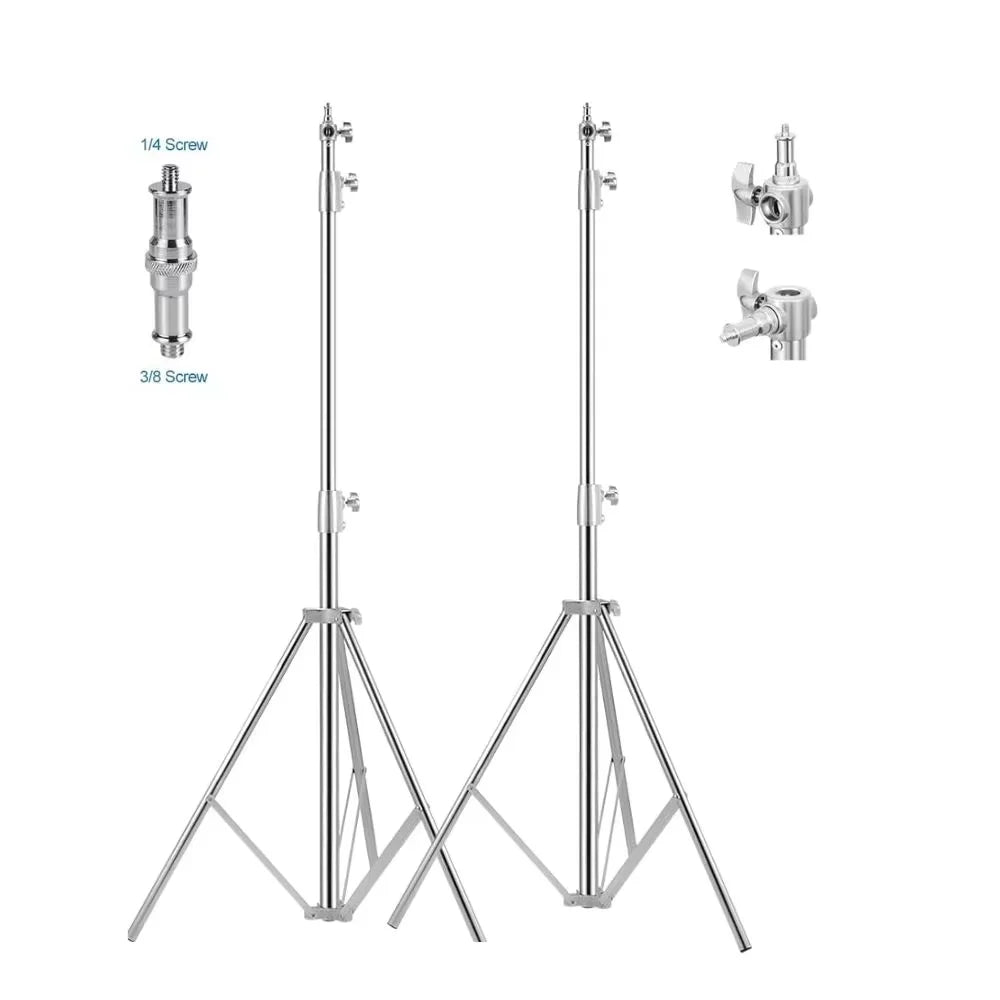Photographic Equipment Professional Stainless Steel 2.6-3.3m Heavy Duty Light C Stand Studio Softbox Heavy Duty Tripod Carrybag