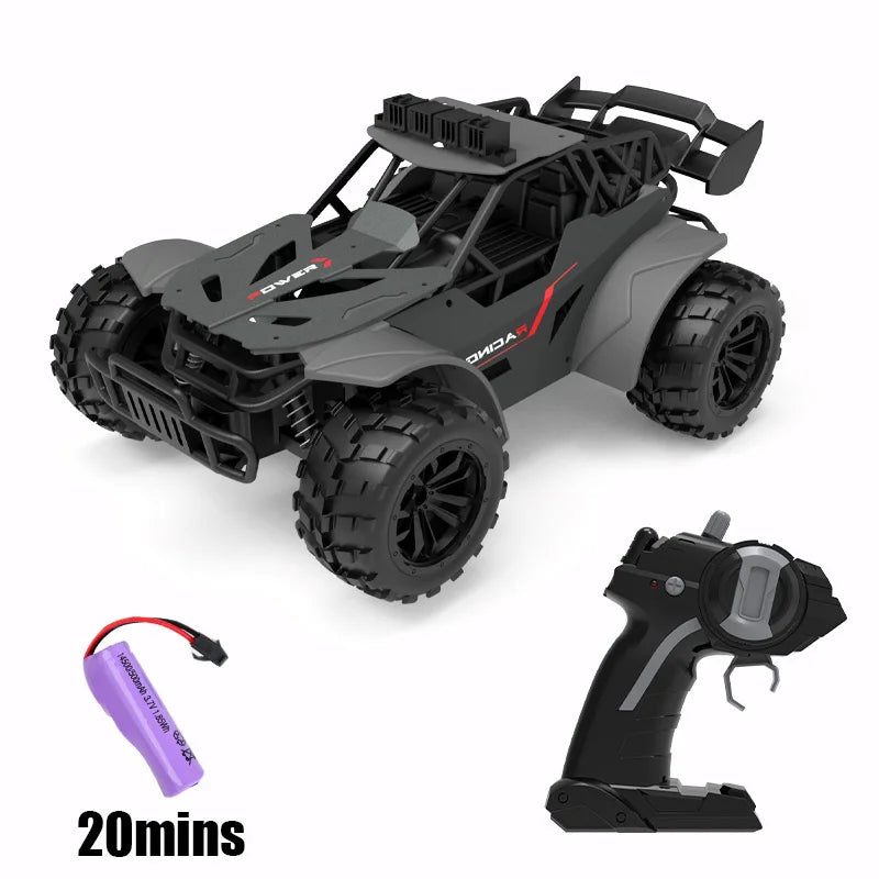 2.4G High Speed RC Racing Car 20KM/H Off Road Truck With LED Light Simulation Climbing Remote Control Vehicle Electric Kids Toys