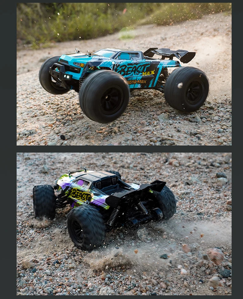New PRO/MAX 1∶16 RC Car 80KM/H 4WD Brushless Off-Road Racing Toys High Speed Remote Control Vehicle For Kids Adults Outdoor Gift