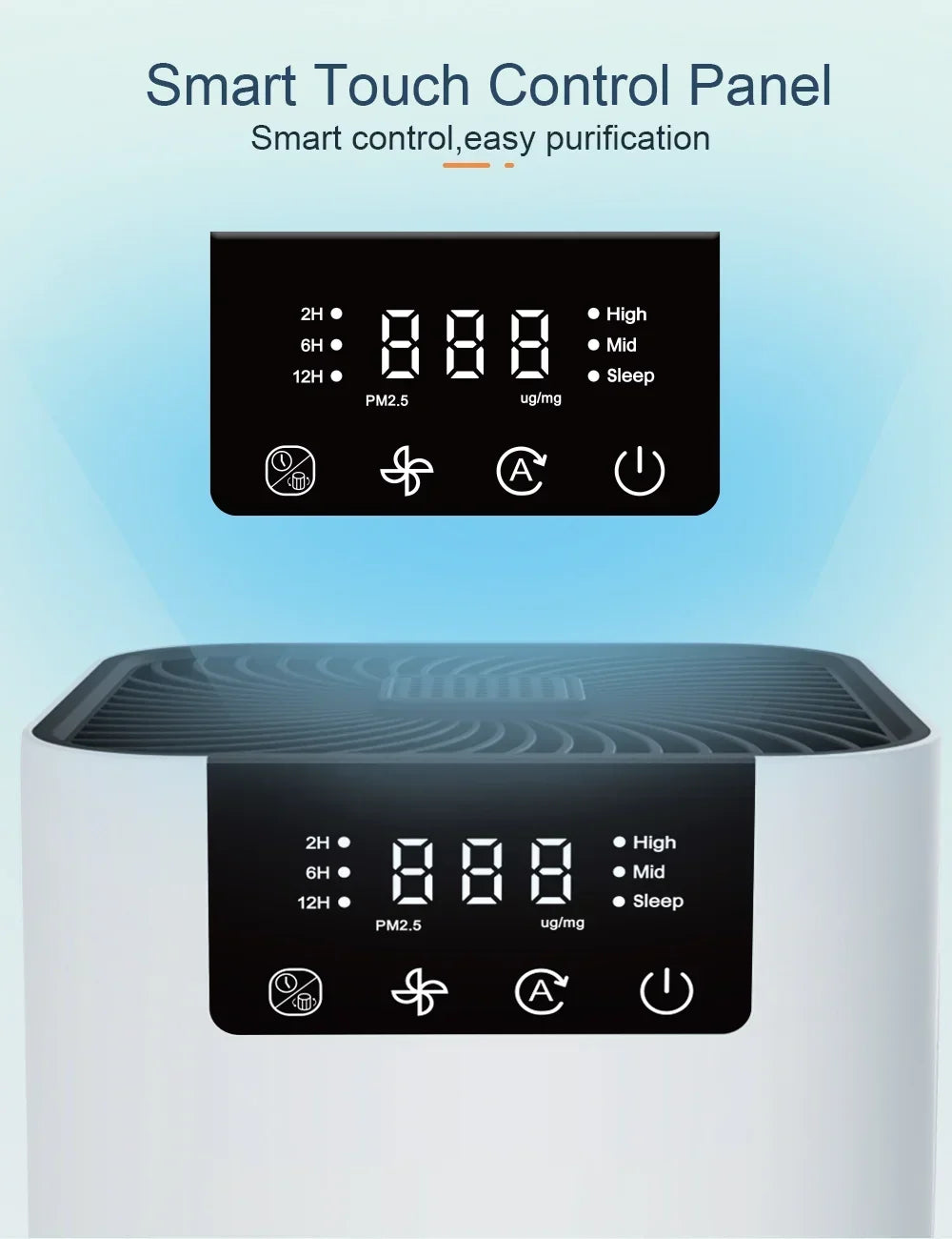 Air Cleaner for Home Household with HEPA Filter Portable Small Air Purifier 110v 220v