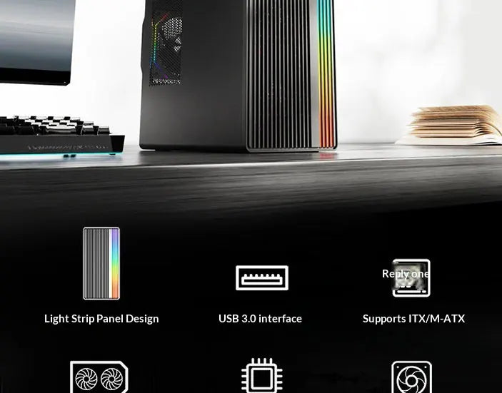 WJCOOLMAN Craftsman Series Home-type Desktop computer with small chassis Supports M-ATX motherboard