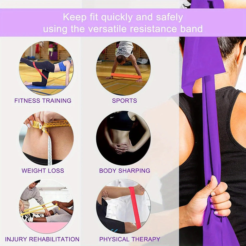 1/3pcs Resistance Bands for Men and Women - Elastic Exercise Straps with Stretchy Loops Ideal for Yoga Pilates Strength Training