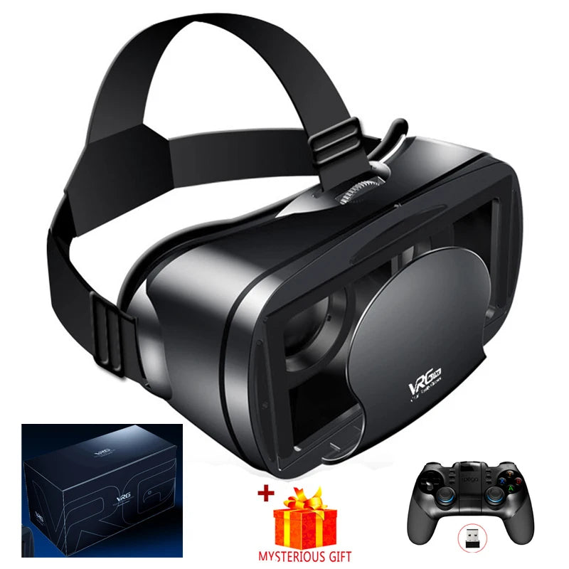 Virtual Reality Glasses 3D VR Headset Smart 7 Inches Helmet for Smartphones Phone Android iPhone Lenses Binoculars Goggles Viar