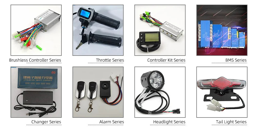 36V 48V 60V 72V 500W 30A E-Scooter Brushless Motor Drive Universal Dual Mode Controllerfor Electric Motorcycle Bicycle Repair