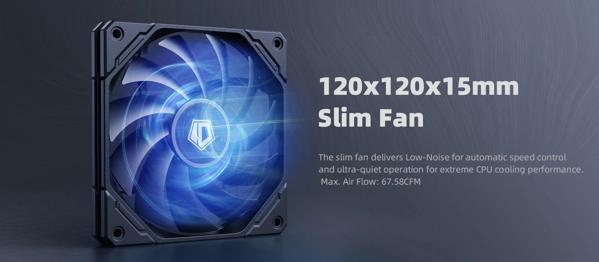 ID-COOLING IS-67-XT Black CPU Cooler Low Profile 67mm Height  CPU Air Cooler 6 Heatpipes 120x120x15mm Slim Fan,For LGA1700/AM5