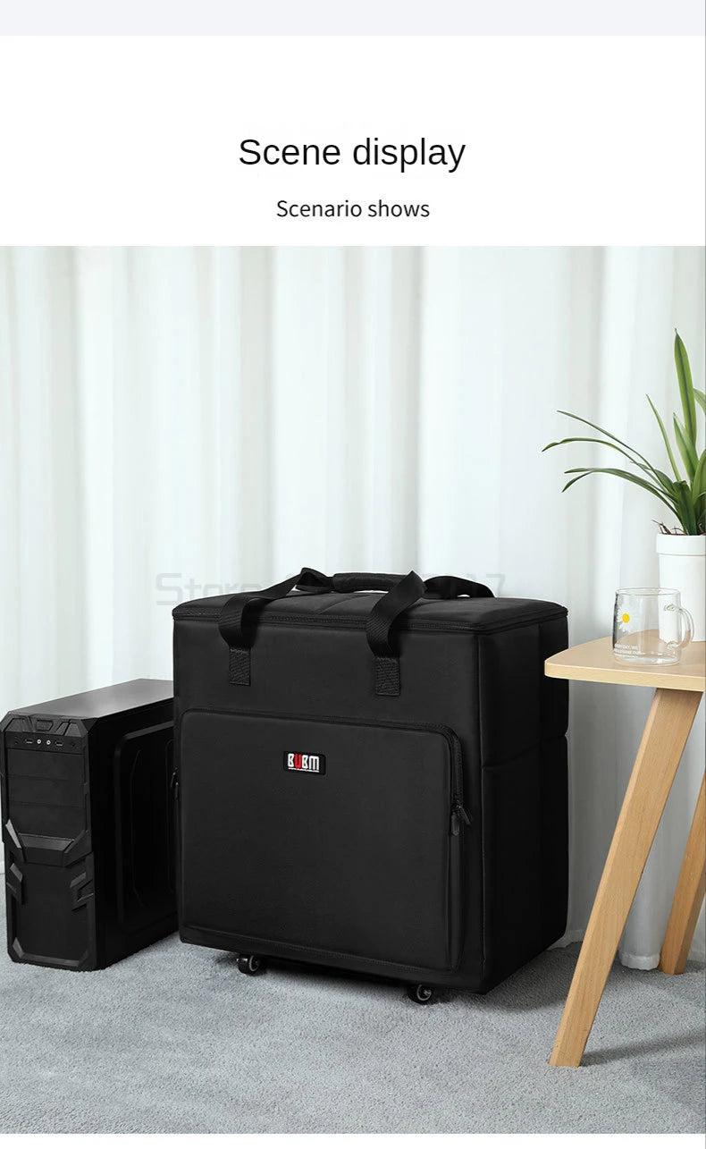 Desktop Gaming Computer PC Carrying Case Travel Storage Carrying BagComputer Main Processor Case and Monitor