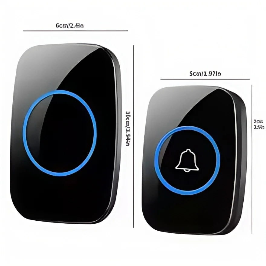 Smart Wireless Doorbell – Waterproof, 150M Range, Battery-Powered, Long-Distance Chime, Easy Installation for Home & Office