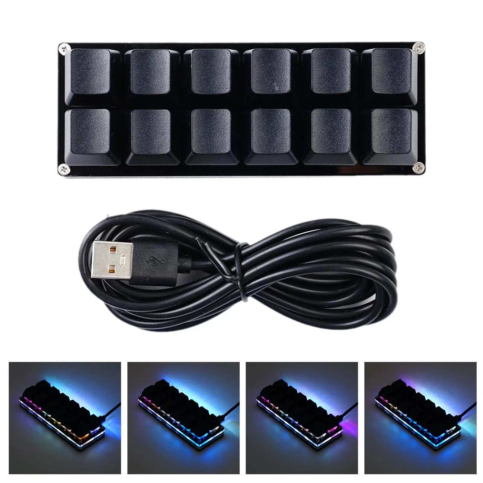 Mini USB Custom Mechanical Keyboard 2/3/4/6/9/12/16/24 Keys Gaming Keyboard Sayo Device Shortcut Programmable Keypad Keys Macro