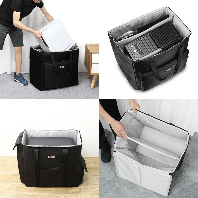 Desktop Gaming Computer PC Carrying Case Travel Storage Carrying BagComputer Main Processor Case and Monitor