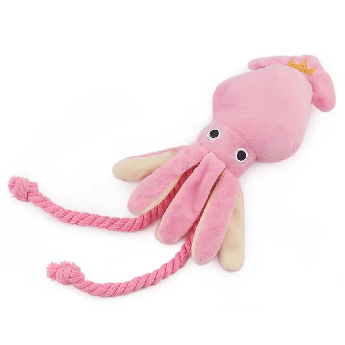 Pet Plush Toy for Small Large Dogs Cats Molar Training Squeaky Toys Octopus Shape Interactive Cotton Rope Toy Dog Accessories