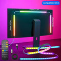 24-34inch Monitor LED RGBIC Gaming Neon Backlight Sync with App USB Powered 5V LED Light for PC Sync Music Lighting for Computer
