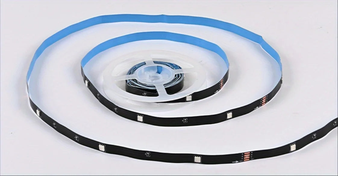 12LEDs/M LED Light Strip with Adhesive Adjustable Brightness RGB Color Changing Lights RGB Lighting USB 5V RGB LED Lights