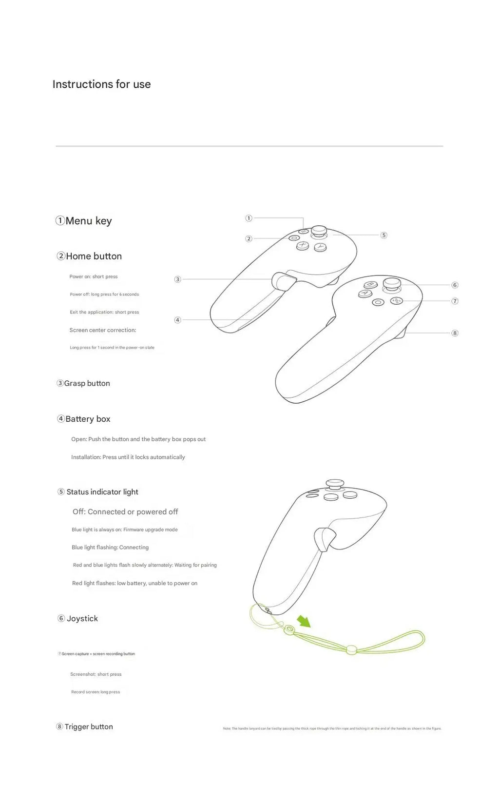 Original for Controller Pico 4 Ultra All-In-One VR Glasses Virtual Reality Headset Left And Right Handle For Stream Gaming
