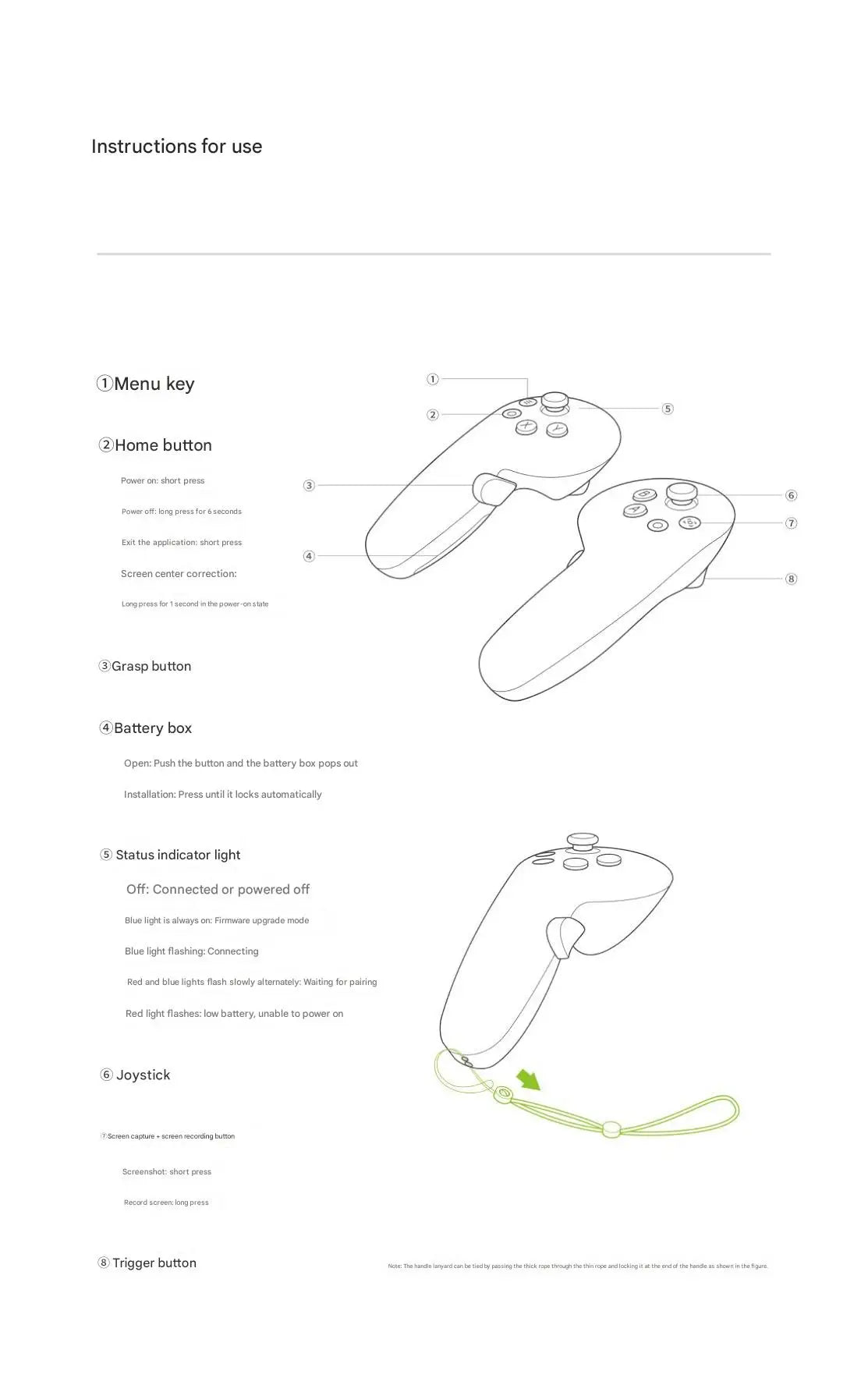 Original for Controller Pico 4 Ultra All-In-One VR Glasses Virtual Reality Headset Left And Right Handle For Stream Gaming