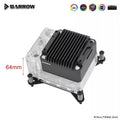 Barrow CPU Water Block with Integrated Pump Reservoir POM/Acrylic CPU Cooler for AMD AM3 AM4 AM5/INTEL 1700 1200 115X X99 Socke