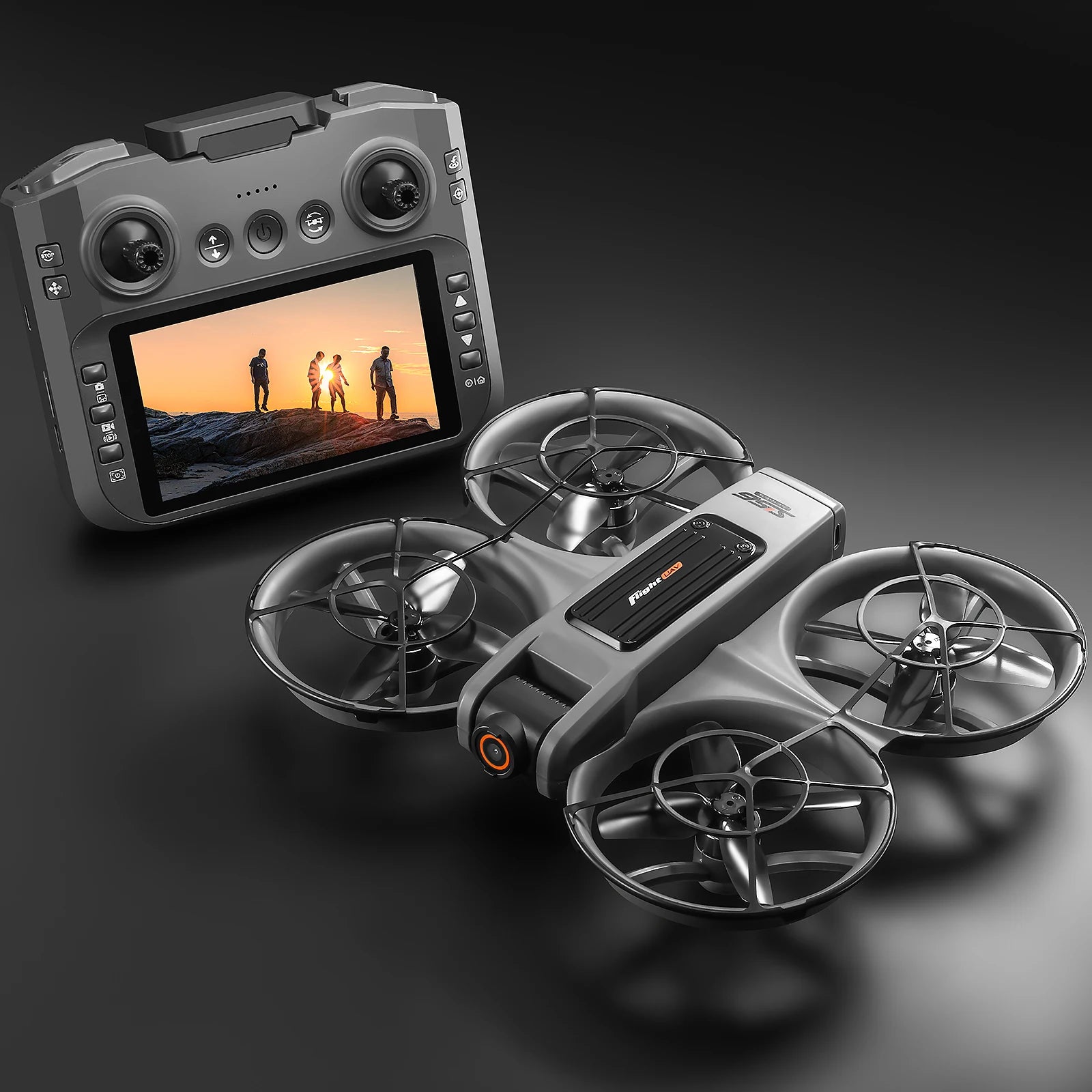 2025 S156 PRO Drone 8K HD Aerial Photography Dual-Camera Dron with Screen Omnidirectional Obstacle Avoidance Drone RC Toy Gift