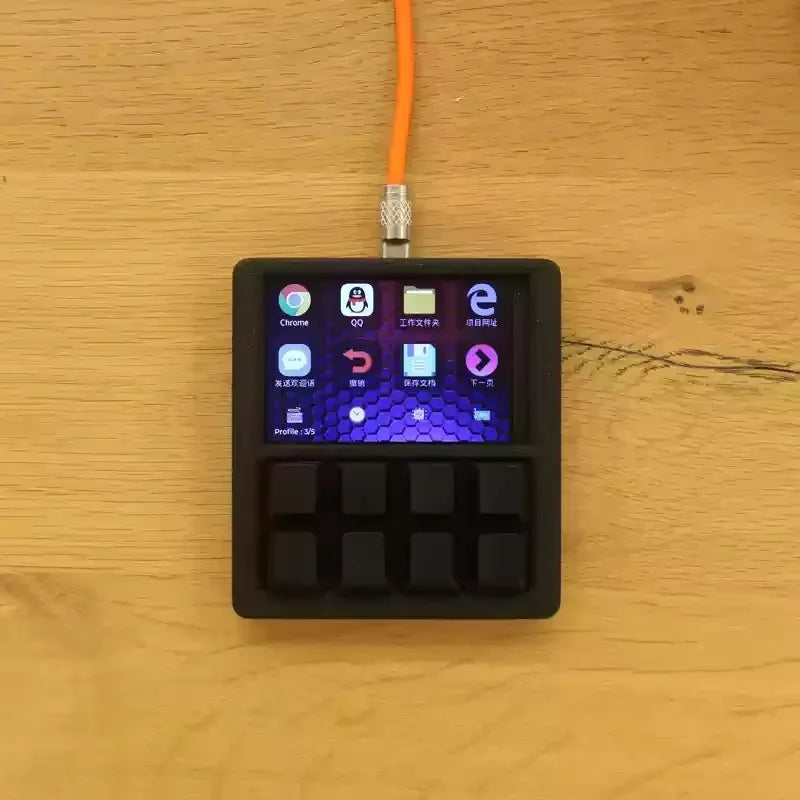 2025Designer Shortcut Keyboard Programmable With Screen RGB Streamdeck Desktop Smart Console USB Sub-Screen Tablet Laptop Office