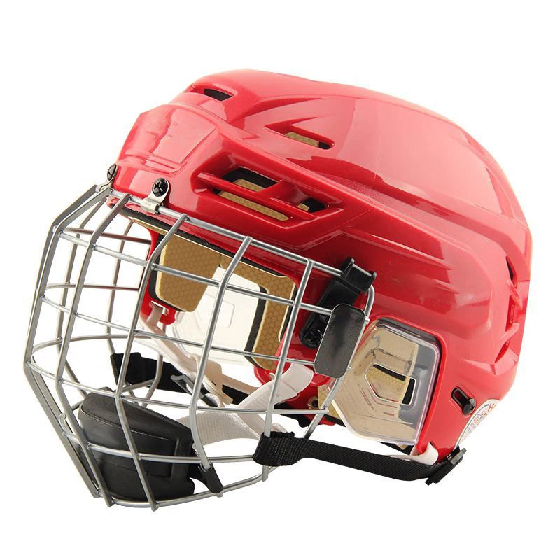 Hockey Helmet Tactical Sports Rugby Adjustable Ice Hockey Helmet with Cage Full/Face Mask Adult Equipment Face Head Protective