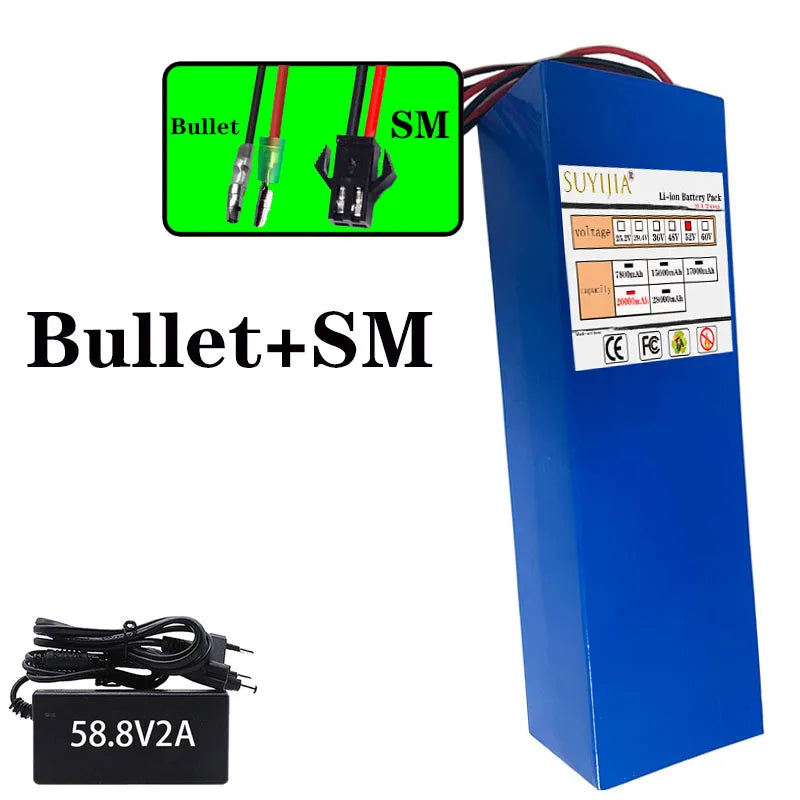 52V 14S4P 20Ah high-capacity21700 lithium-ion battery high-powerdual-port fastcharging suitable for dual-drive electric scooters