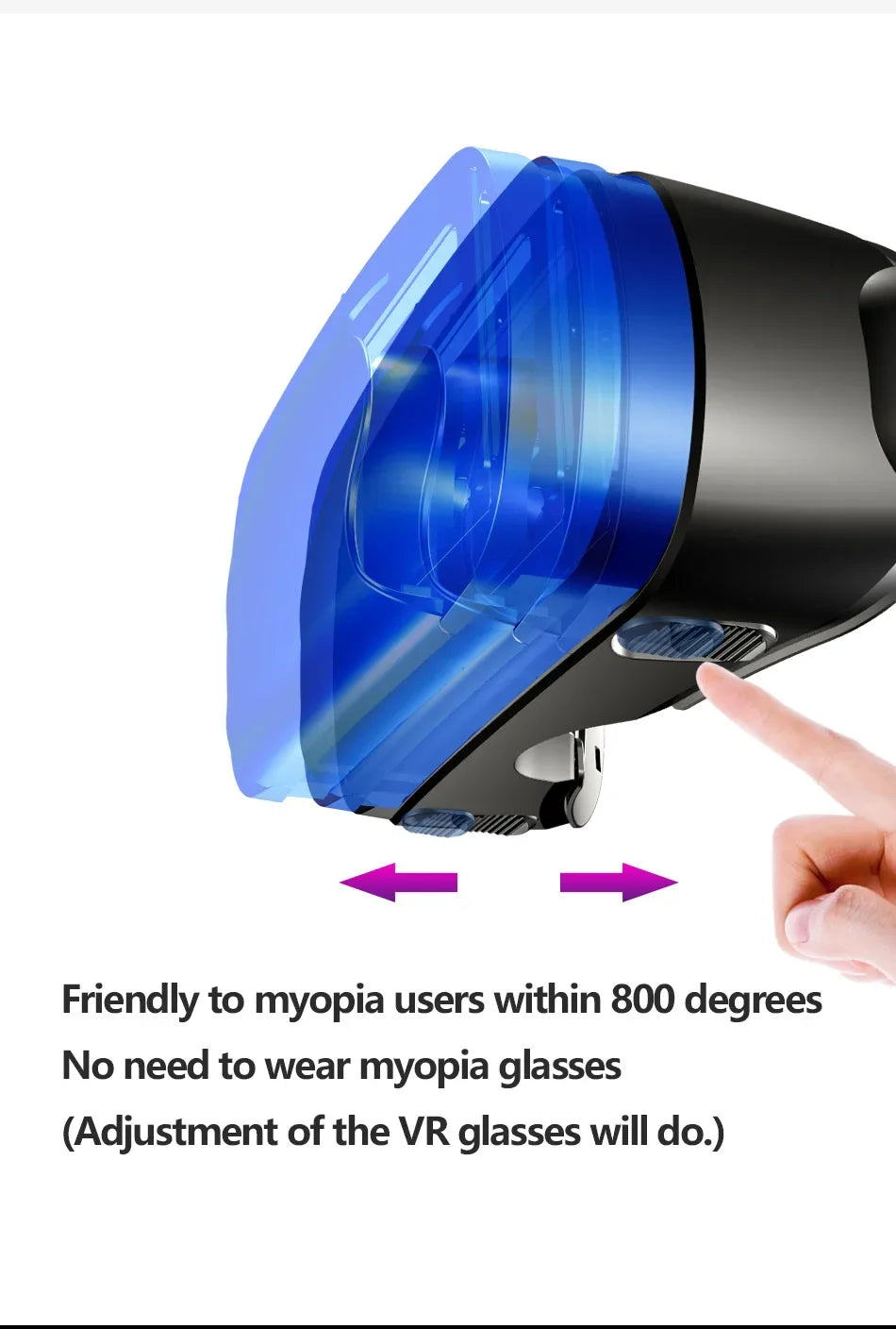 Virtual Reality Glasses 3D VR Headset Smart 7 Inches Helmet for Smartphones Phone Android iPhone Lenses Binoculars Goggles Viar