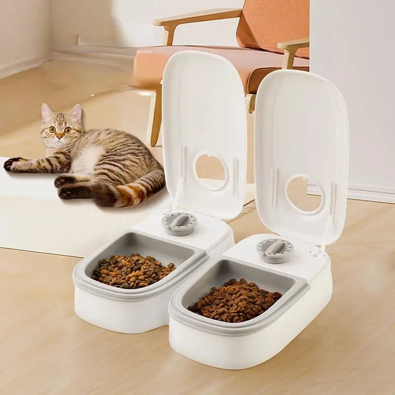 Pet Automatic Timing Feeder Detachable Large Capacity Dog Dry Food Dispenser Smart  Food Feeder Timed for Cats Dogs