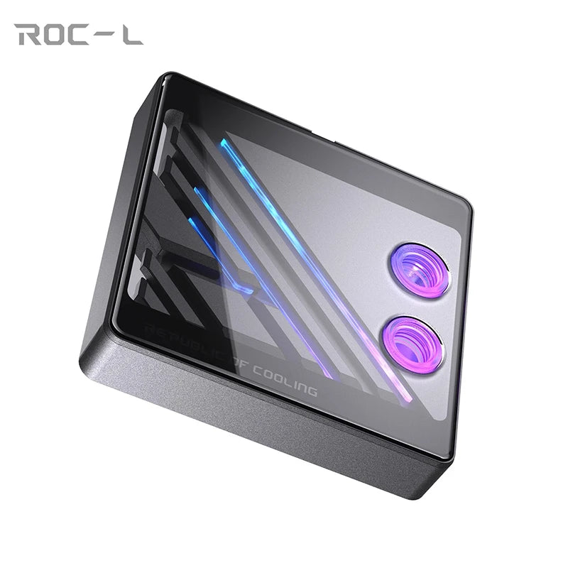 BOOO ROC-L Split Copper CPU Water Block 0.08mm Waterway, Metal Curved Tempered Glass For AMD AM4 AM5/Intel 1700-1800 , 5V ARGB