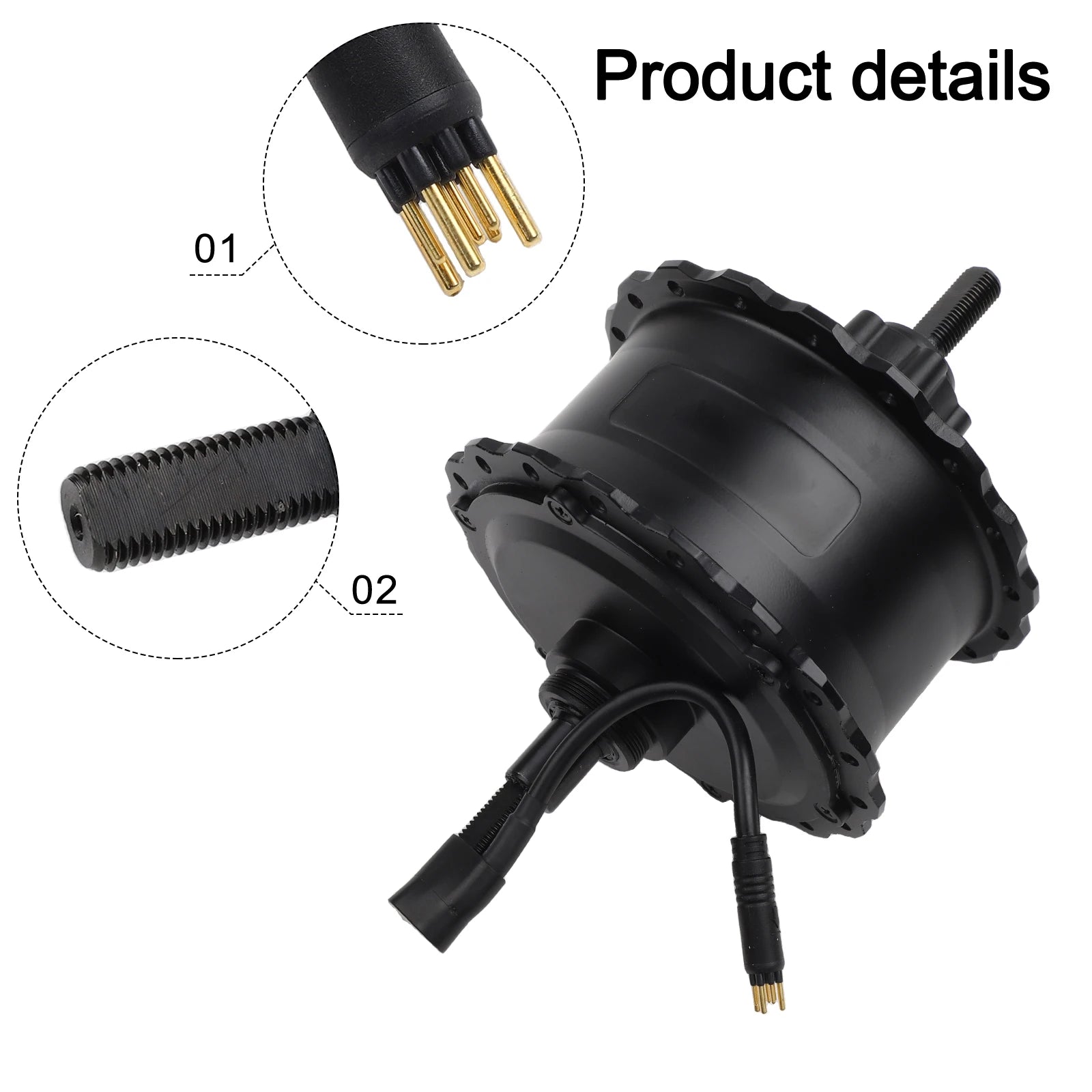 Motor For Electric Bike HUB Motor Fat Bike Hub Motor 48V 750W 9pin Waterproof Metal For Copper 535 R/min Electric Bicycle Engine