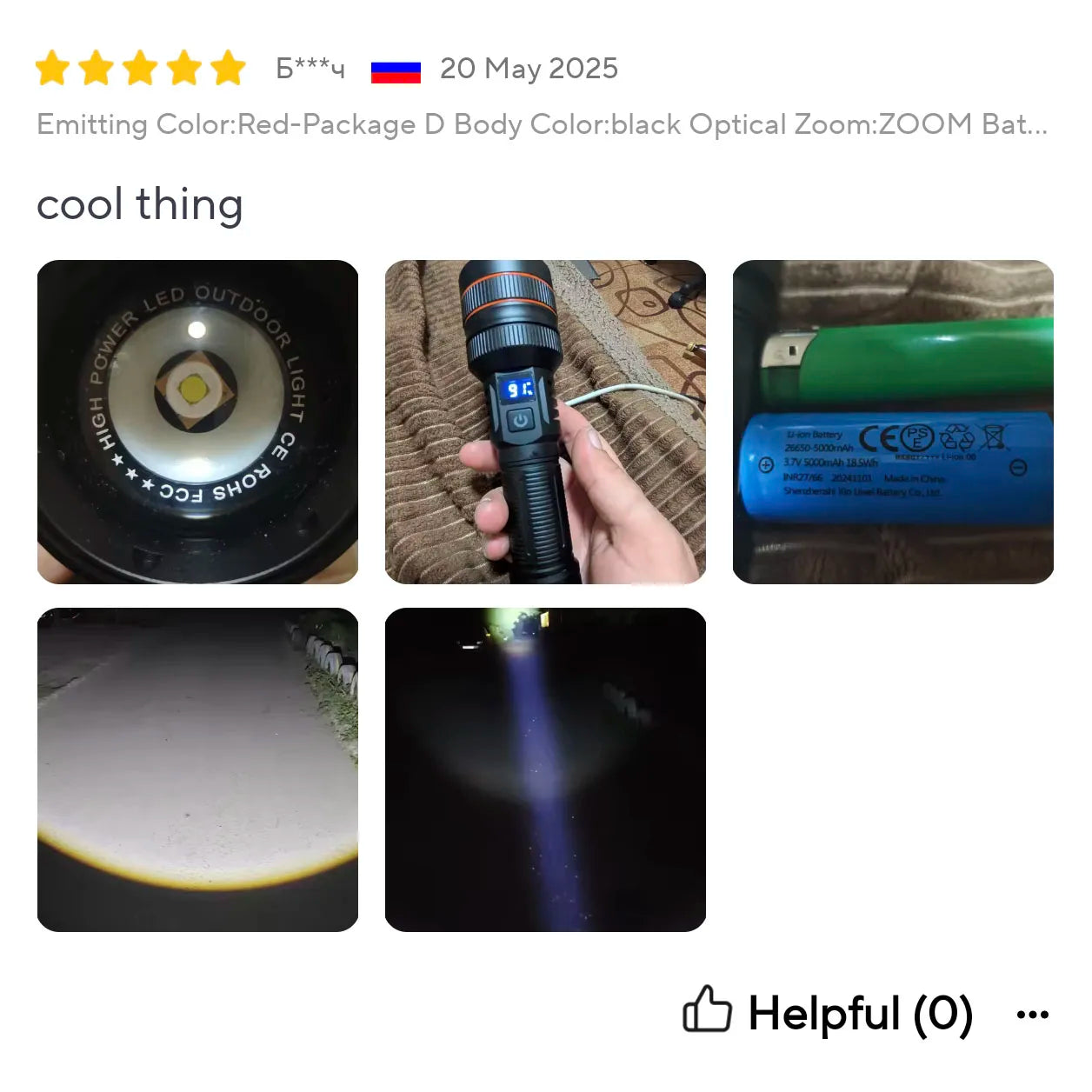 Most Powerful Long Shot LED Flashlight Zoomable Camping Torch Built-in 26650 Battery High Power Tactical Lantern for Outdoors