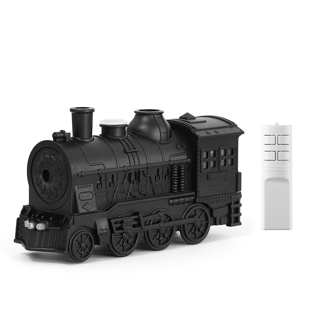 Essential Oil Diffuser Train Humidifier 300ml Two Mist Modes Aromatherapy Diffuser Two-color Lighting Humidification for Home