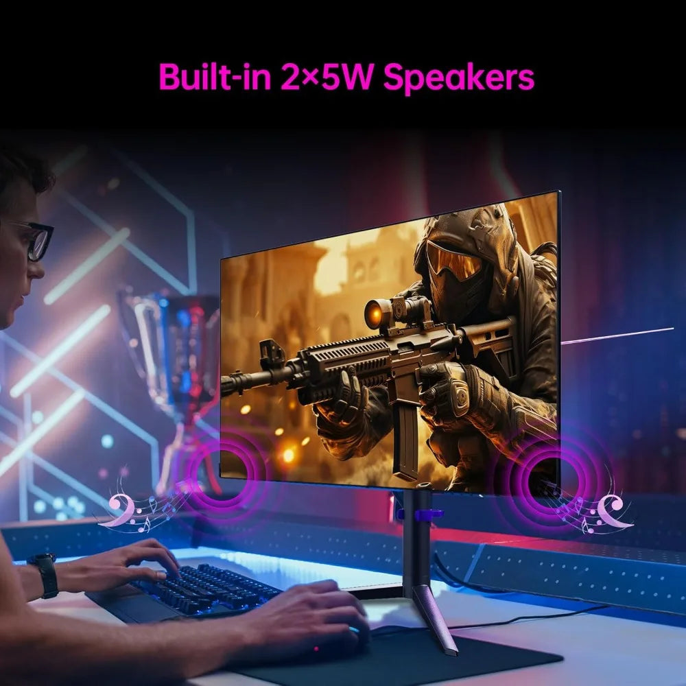 27 Inch OLED Gaming Monitor 1440p 240Hz 0.03ms GTG Type-C 65W Built-in Speakers DP HDMI USB-C