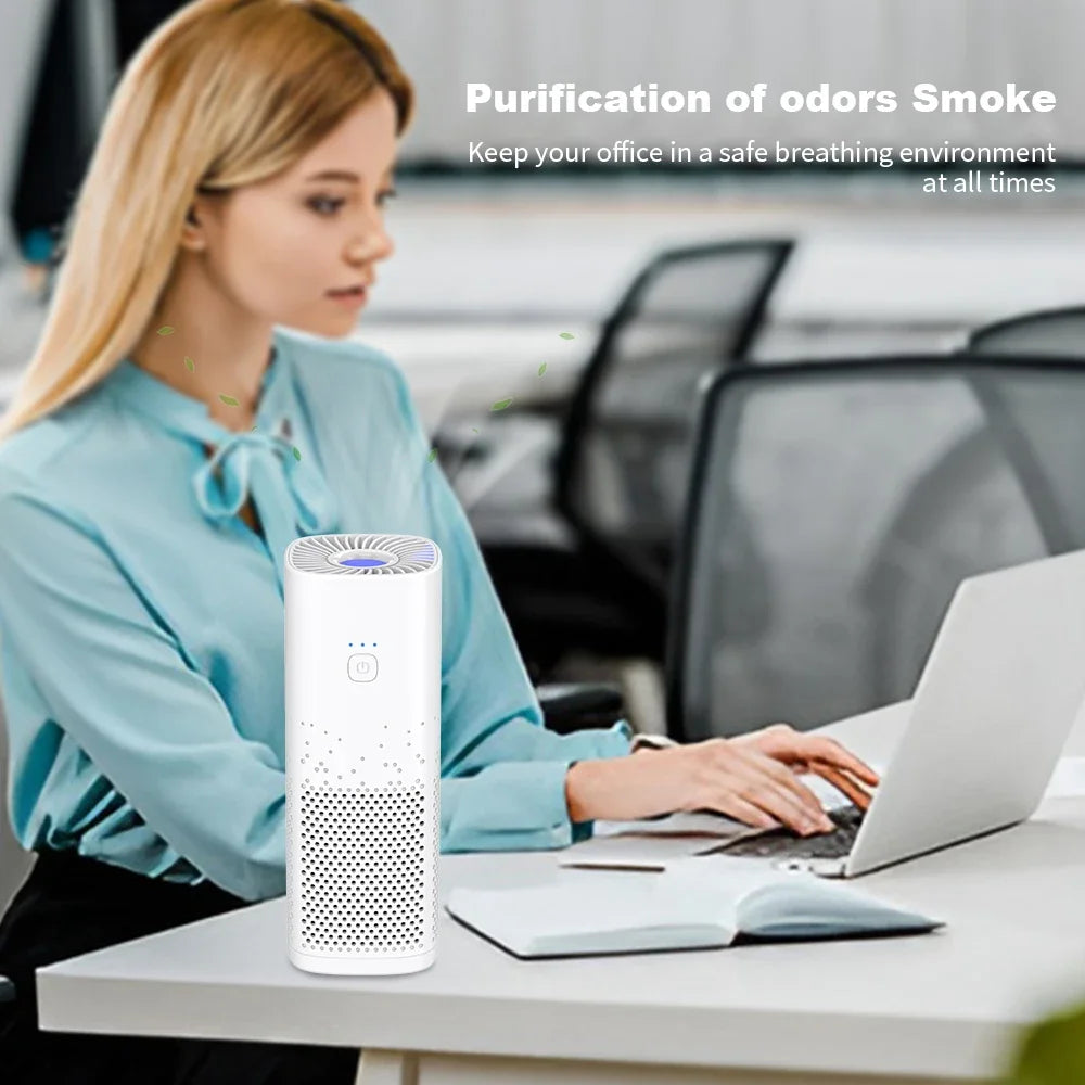 Mini Portable Air Purifier Car Office Pet Room Air Cleaner Air Freshener Eliminating Smoke with Filter Air Purifiers