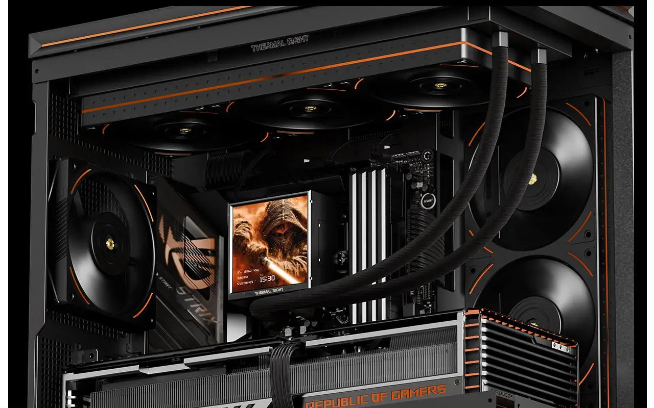 Thermalright PEERLESS VISION 360 UB ARGB All-In-One Liquid CPU Cooler, DIY Theme/With 3.95-Inch Display for LGA 1851/AM5/AM4